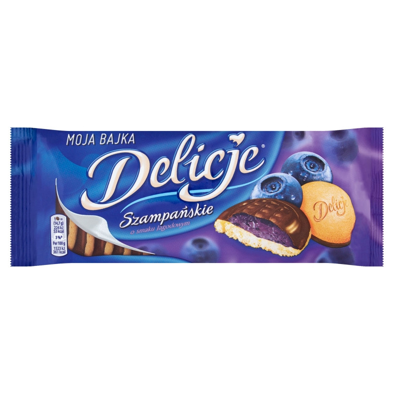 Delicje szampańskie jagodowe 147G